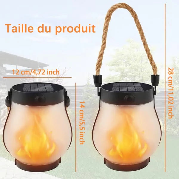 HaloFlamme – Lanterne Solaire à Effet Flamme