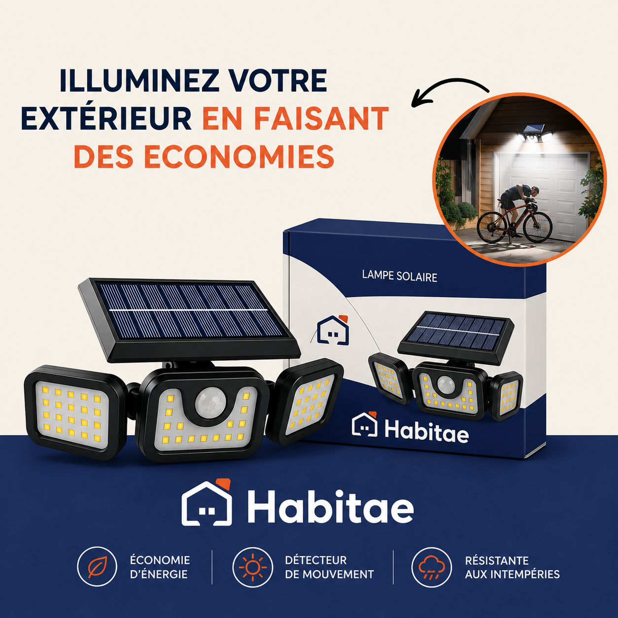 HomeLight™ - Lampe Solaire