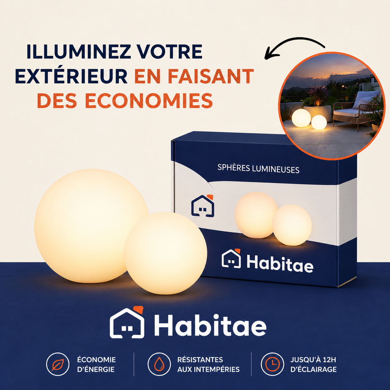 Sphère Lumineuse – Éclairage Design Intérieur & Jardin
