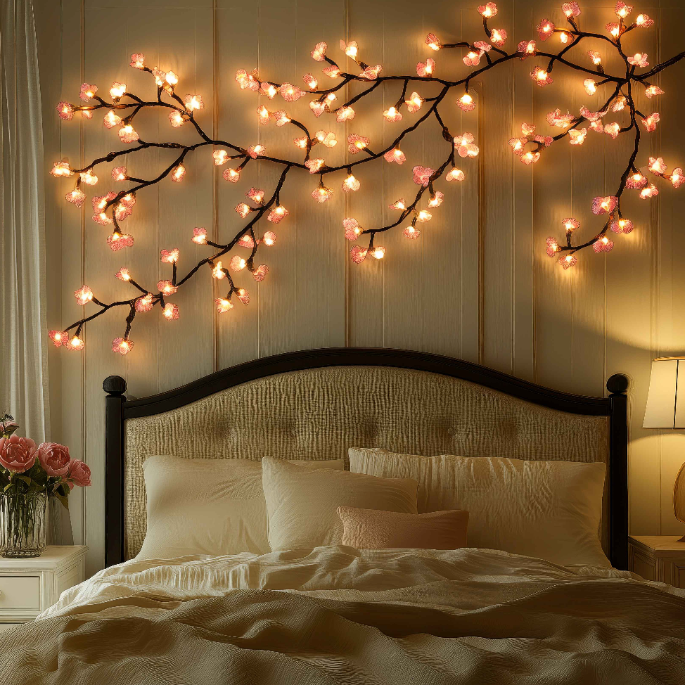 Sakura Enchantée – Liane LED Fleur de Cerisier