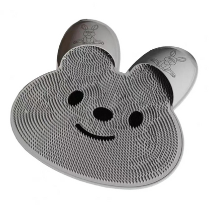Tapis de douche massant en silicone - lapin