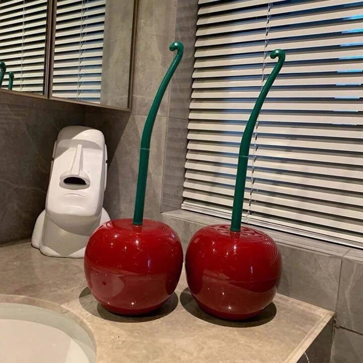 Brosse de Toilettes en Forme de Cerise