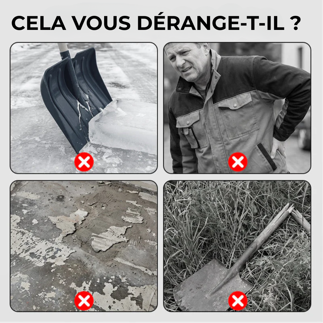 Pelle de Désherbage Large Ultra-Résistante