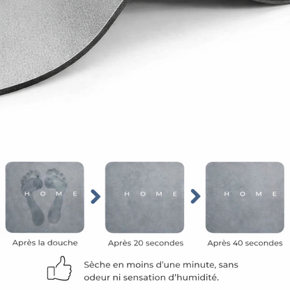 DryStep™ – Tapis de bain absorbant antidérapant