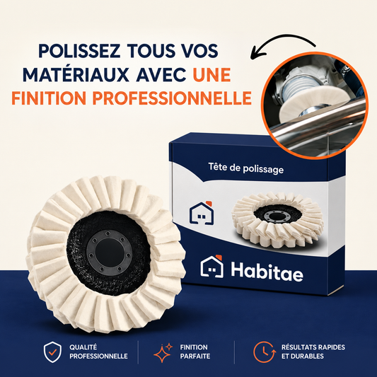 Disque de Polissage à Lamelles en Feutre de Laine